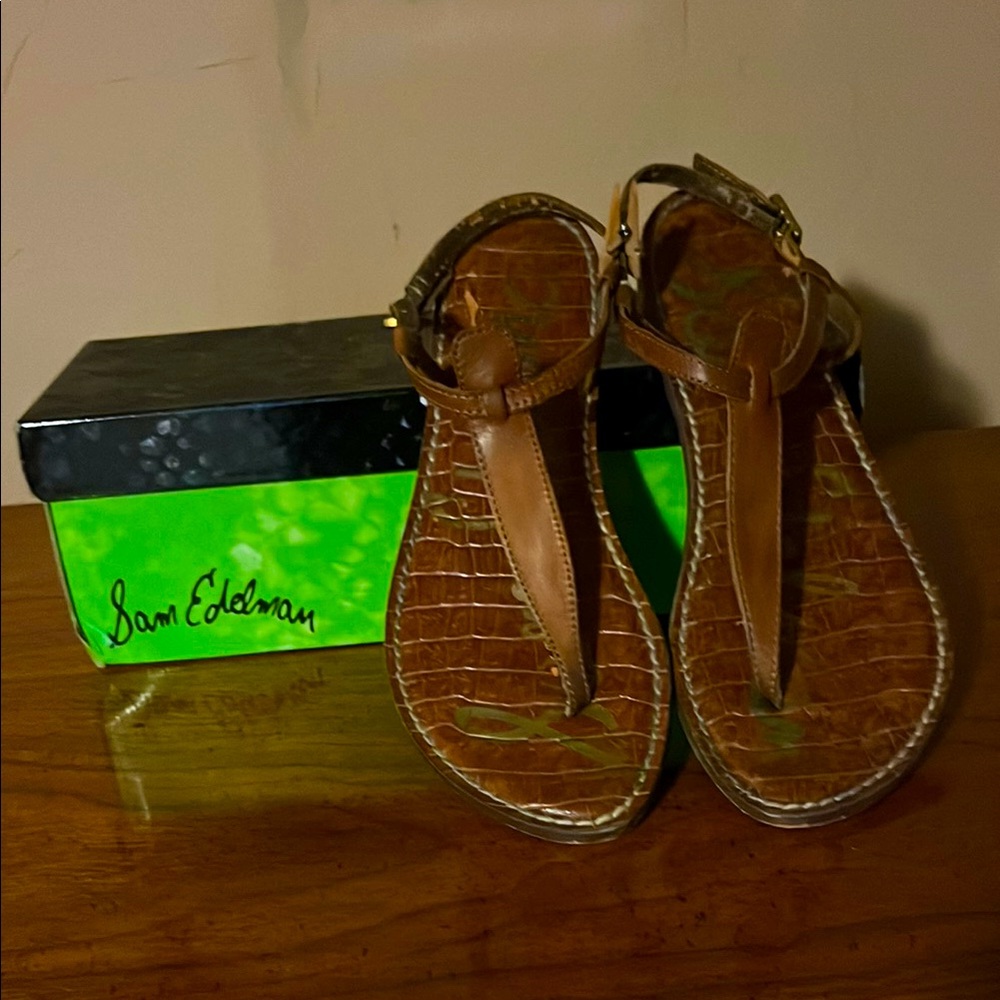 Sam Edelman Brown Leather Sandals